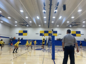 Knights volleyball won both games of their tri-match