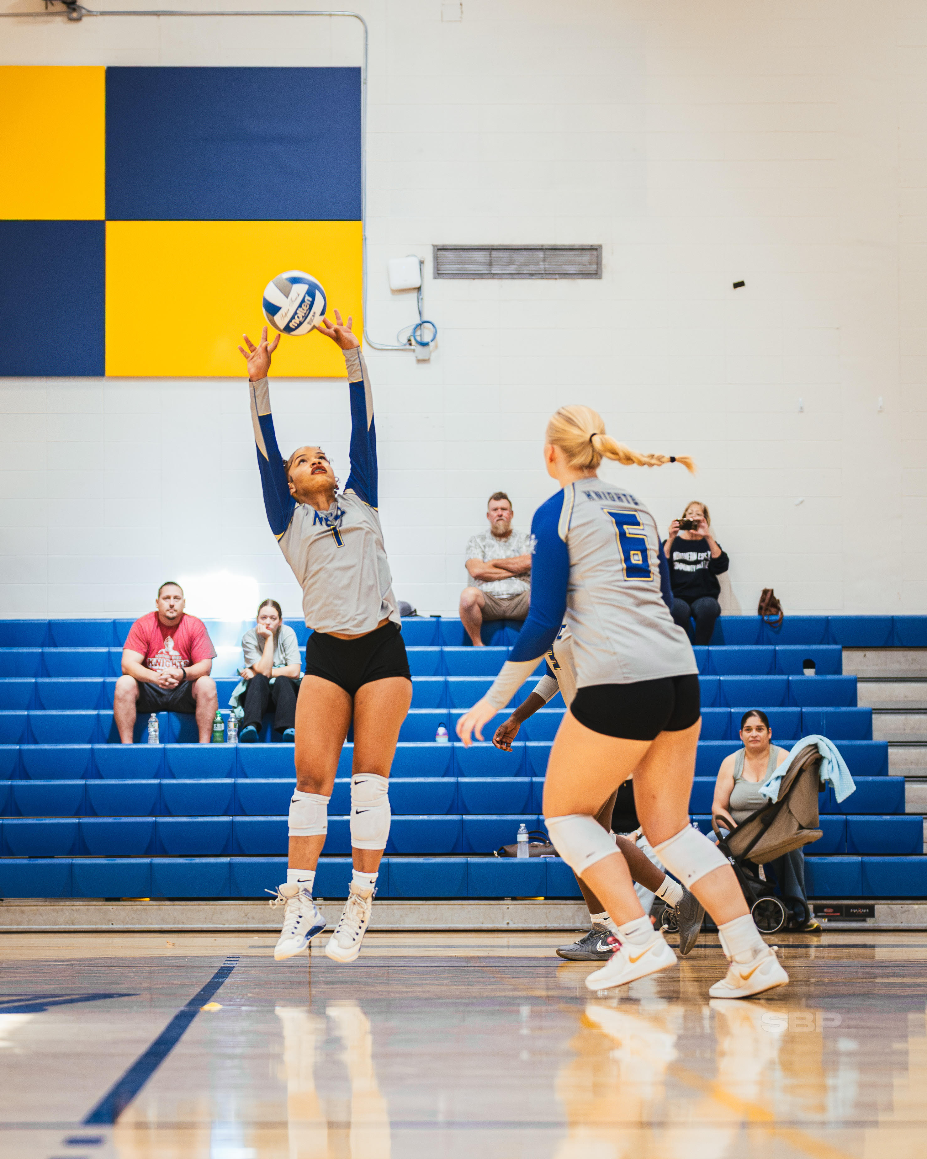 Knights’ volleyball winners in five straight