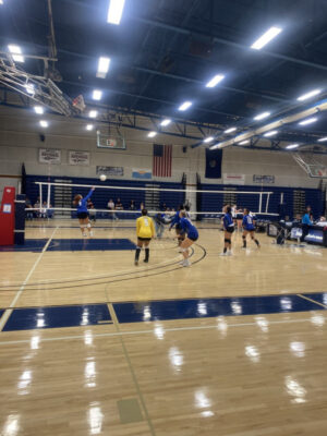 Knights volleyball in a match against Southern Maine