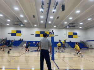 Knights volleyball against Holyoke in the Sport and Fitness Center 