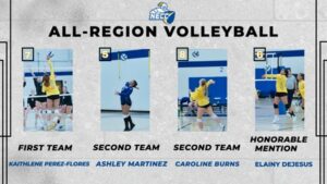 Knights player's All-Region Women's volleyball 