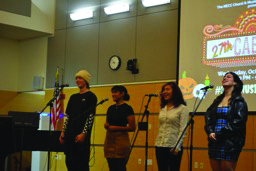 Cast of NECC Cabaret performing