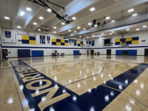 The NECC basketball court