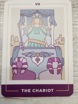 Tarot card showing The Chariot
