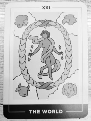 Tarot card of the world